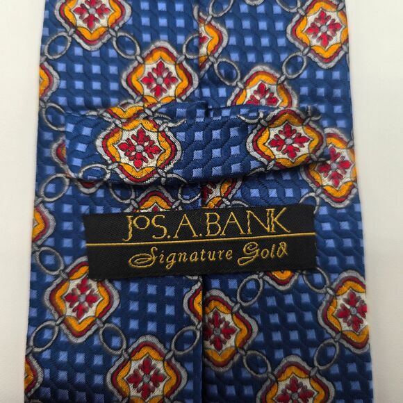 Jos. A. Bank Signature Gold Limited Edition Italian Silk Tie 3.75x60 - Picture 4 of 11